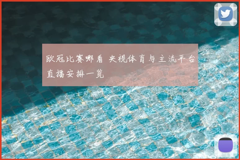 欧冠比赛哪看 央视体育与主流平台直播安排一览